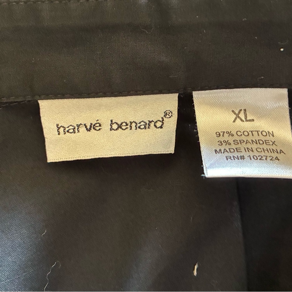 Harve Benard Black Button Down Shirt with Puff Sleeves - Picture 5 of 5